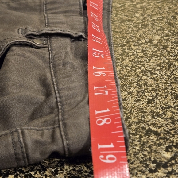 Buffalo David Bitton Pants Olive Midrise Stretch Skinny Ankle Grazer Women 16/36 - Picture 11 of 14